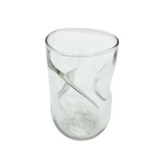 Plastická upcyklovaná sklenice na svíčku