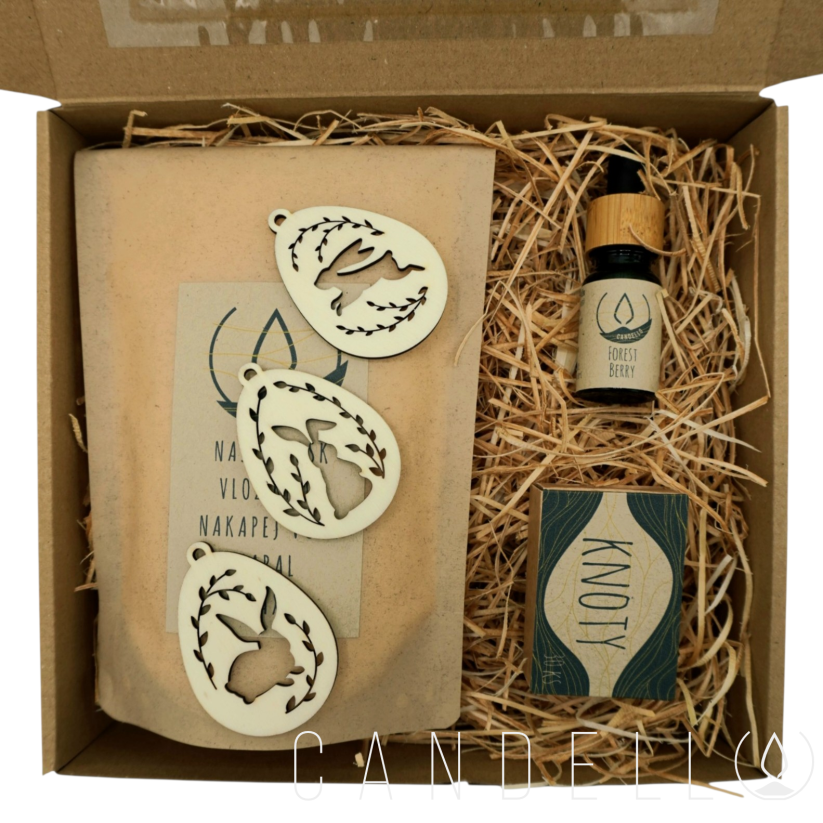 Sypaná svíčka - Velikonoční set - Vůně: Cinnamon