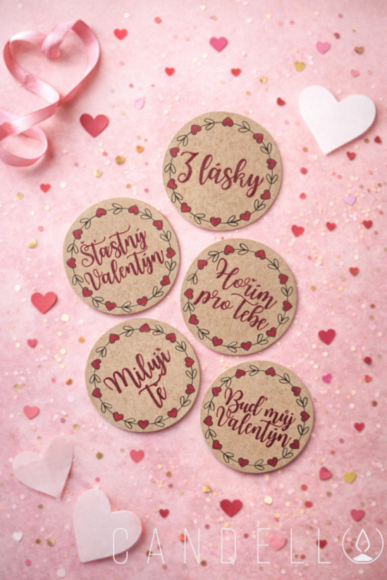 Valentýnské samolepky