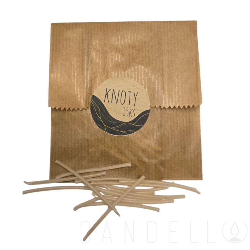 Přírodní knoty - Množství: 15 ks