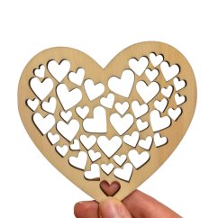 Gravírovaný podtácek Srdíčko