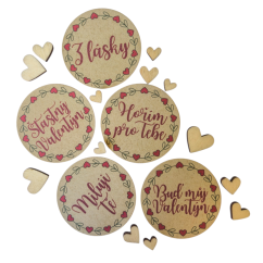 Valentýnské samolepky