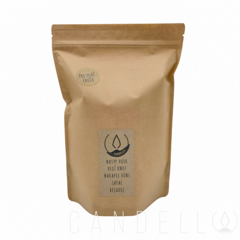Sypaná svíčka v recyklovatelném sáčku bez knotů - Velikost: 1200 g + 300 g ZDARMA