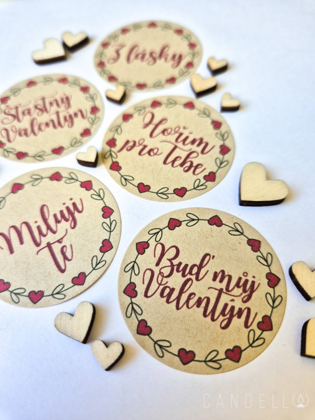 Valentýnské samolepky