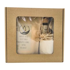 Sypaná svíčka - Dárkový set se skleničkou