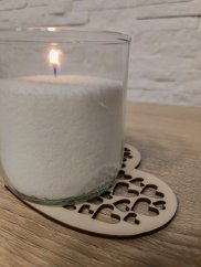 Gravírovaný podtácek Srdíčko